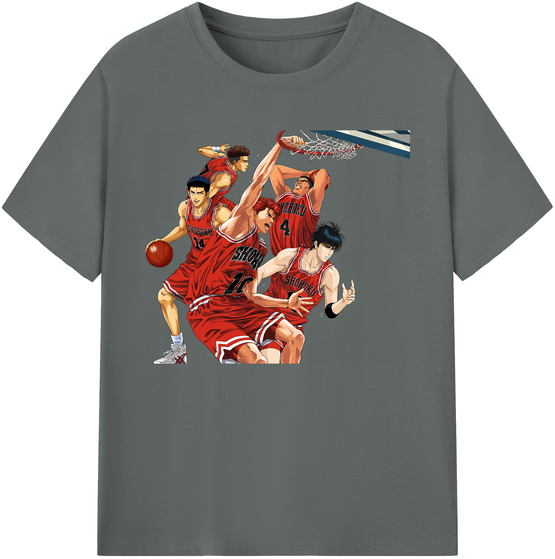 （画像用） SLAM DUNK／スラムダンク 綿100％ メンズ半袖Tシャツ｜肌触りやわらか＆通気性